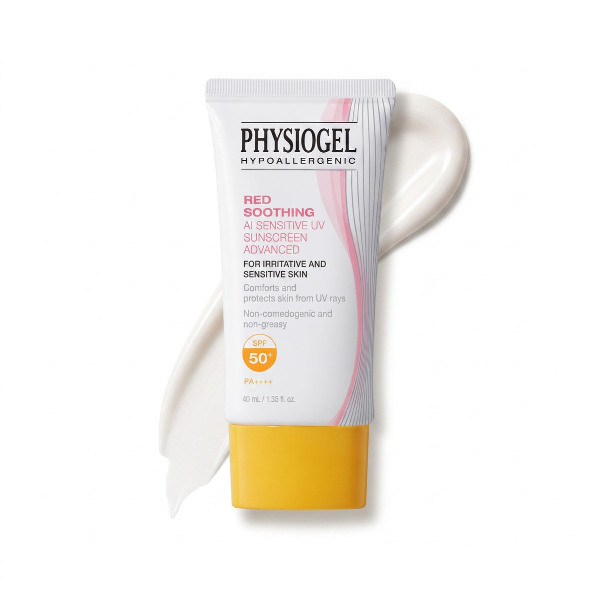PHYSIOGEL Red Soothing AI Sensitive UV Advanced Sunscreen SPF50+ PA++++ 40ml