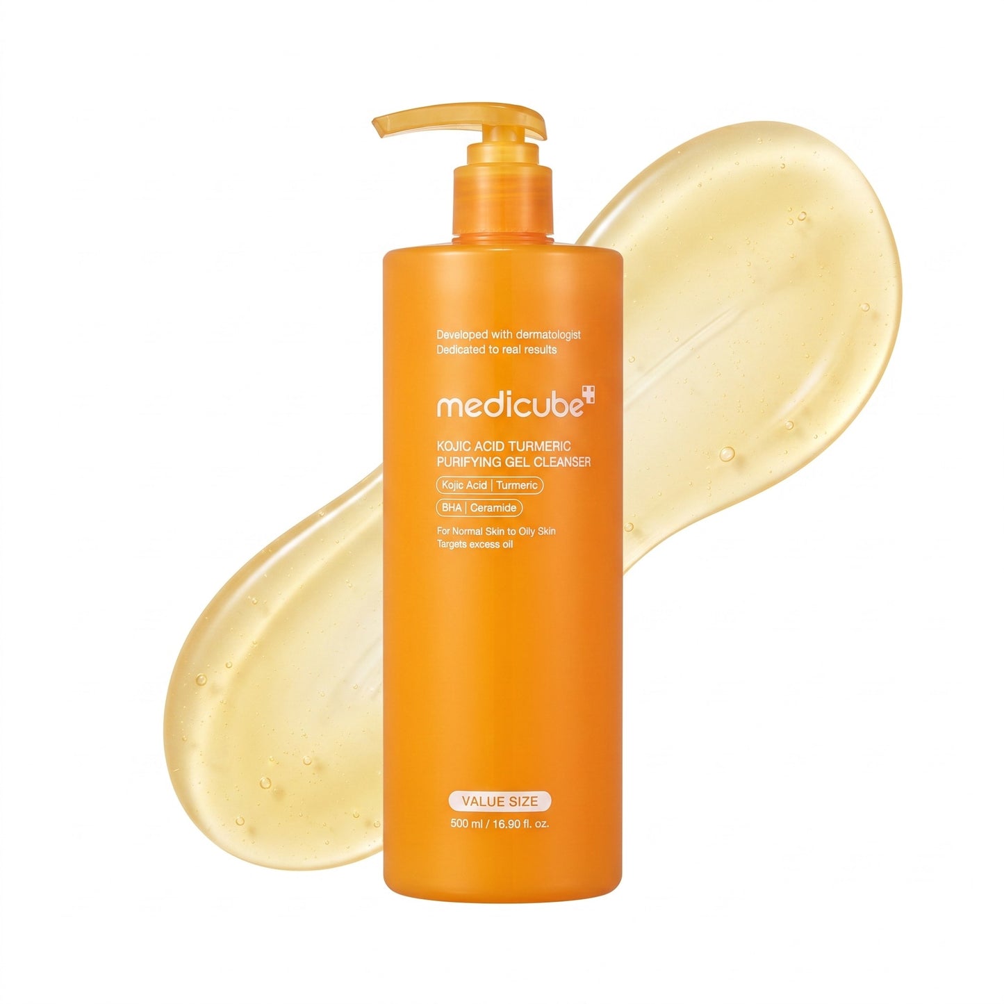 MEDICUBE Kojic Acid Turmeric Purifying Gel Cleanser 500ml