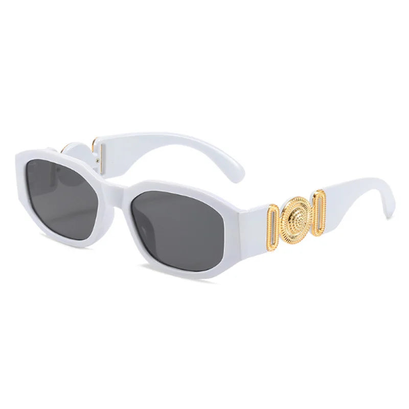 Vintage Polygon Sunglasses, Woman Fashion Brand, Small Frame Sun Glasses, Female Personality Candy Colors Retro Designer Shades