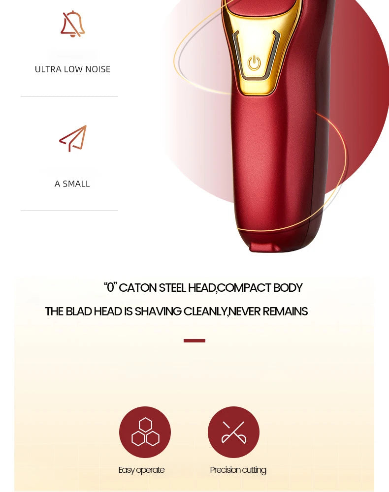 Powerful Professional Hair Trimmer For Men, 0 MM T Blade Electric Clipper, Rechargeable Barber Haircut Machine, Beard Trimmer Shaver