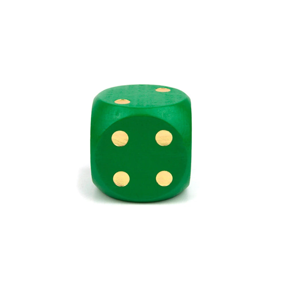 1PC Wooden Dice 40mm Large Colorful Solid Wooden Dot Game Rounded Dice Drinking Dice