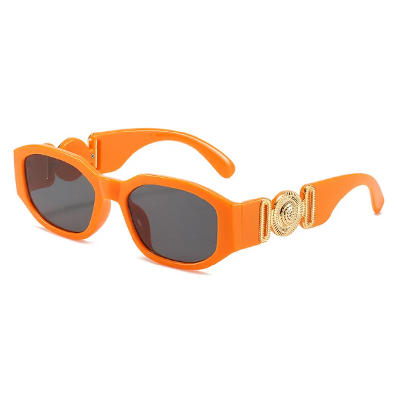 Vintage Polygon Sunglasses, Woman Fashion Brand, Small Frame Sun Glasses, Female Personality Candy Colors Retro Designer Shades