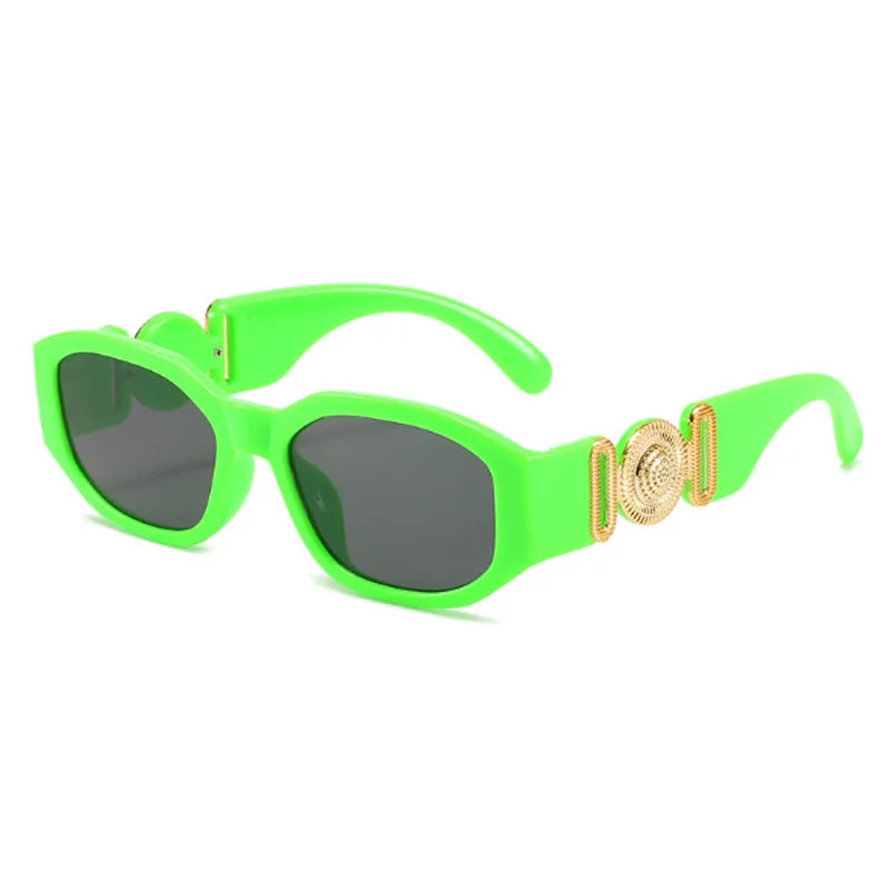 Vintage Polygon Sunglasses, Woman Fashion Brand, Small Frame Sun Glasses, Female Personality Candy Colors Retro Designer Shades