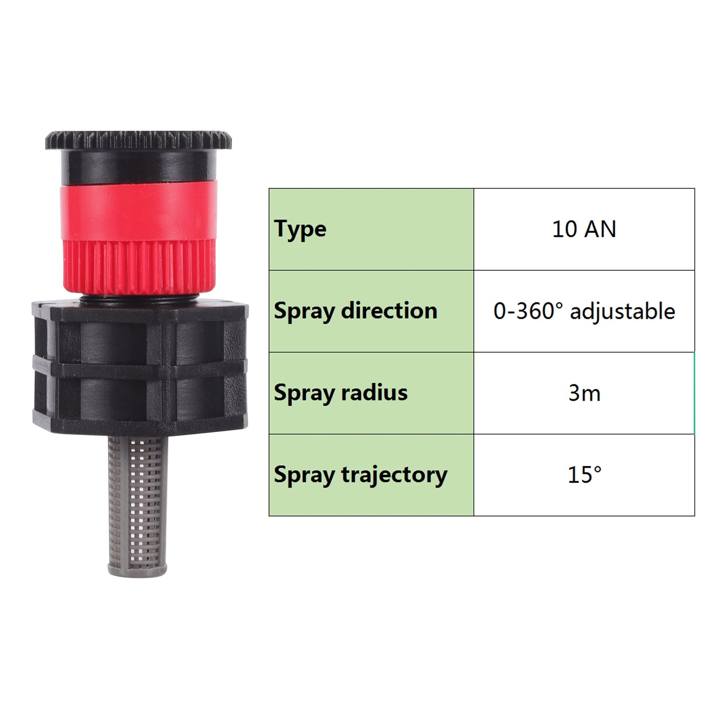 1Pc, Pop-up Sprinklers Replacement, Scattering Nozzles, 0~360 Degree Adjustable Garden Park Or Farm Grass Lawn Or Crops Irrigation Tool