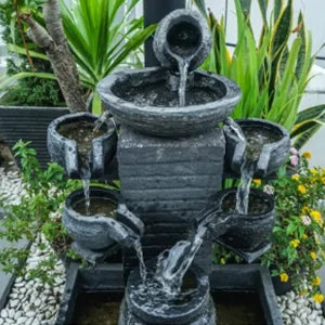 2.5W Solar Water Pump Fountain with 6Nozzles and 4ft Water Pipe, Solar Powered Pump for Bird Bath And Pond, Garden Solar Fountain Pump
