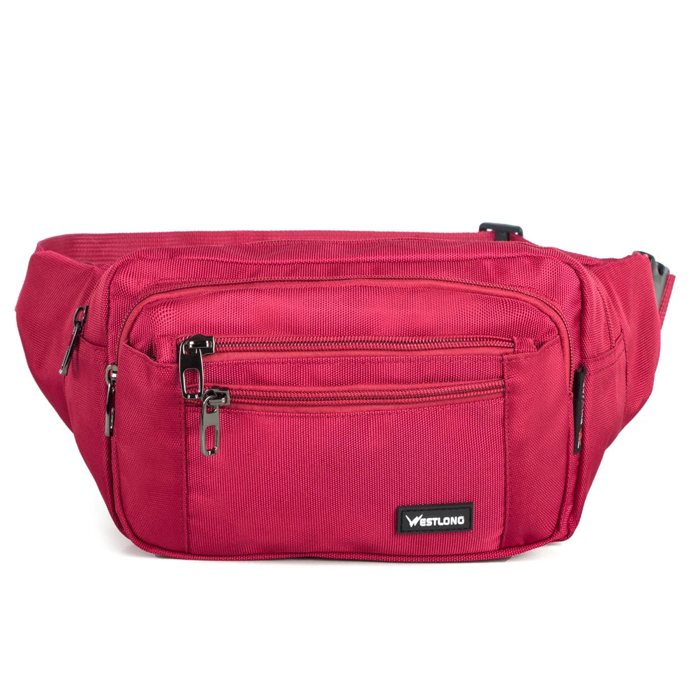 Waist Pack, Casual Functional Fashion Men Waterproof Fanny Pack, Women Belt Bum Bag, Male Phone Wallet Pouch Bags, Unisex 98011
