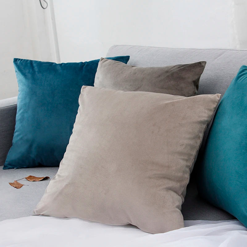 Pillow Cover Velvet, Pillow Case 40x40cm For Living Room Sofa Decorative Pillows, Home Decor Housse De Coussin
