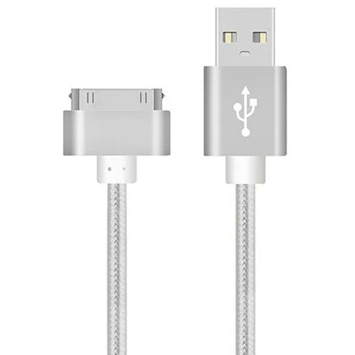 1m 2m 3m Braided USB Data Charger Cable for iPhone 4S 4 S 3GS iPad 1 2 3 iPod Nano iTouch Fast Charging Data Sync Cable Cord