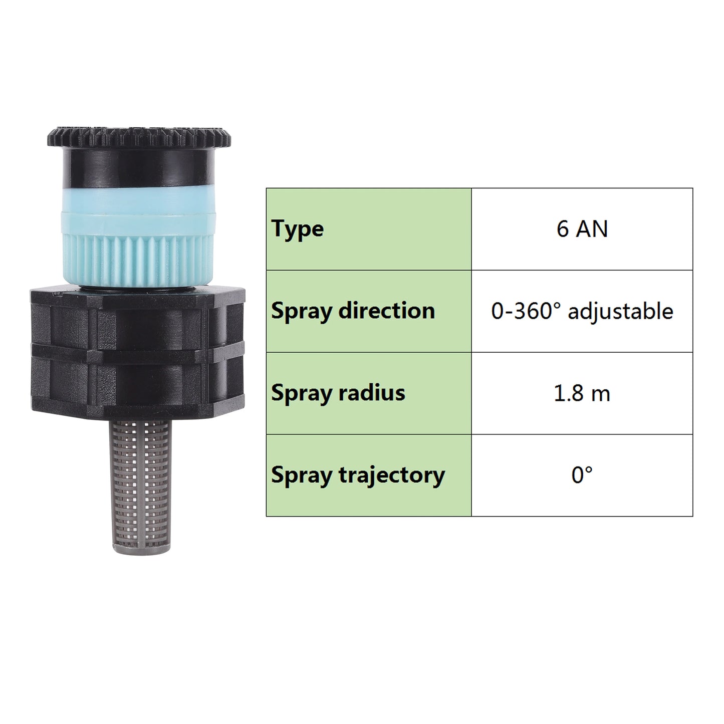 1Pc, Pop-up Sprinklers Replacement, Scattering Nozzles, 0~360 Degree Adjustable Garden Park Or Farm Grass Lawn Or Crops Irrigation Tool