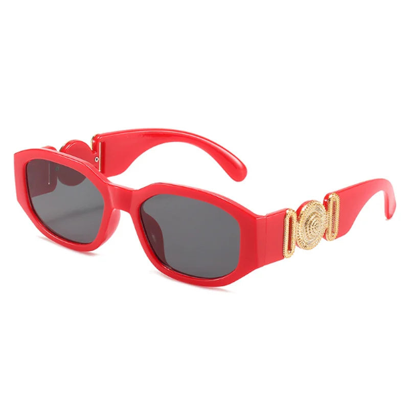 Vintage Polygon Sunglasses, Woman Fashion Brand, Small Frame Sun Glasses, Female Personality Candy Colors Retro Designer Shades