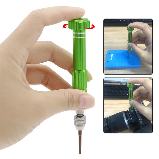 Juego de destornilladores Torx multifuncional 5 en 1, kit de herramientas de apertura y reparación, destornilladores de precisión para teléfonos, tabletas y PC