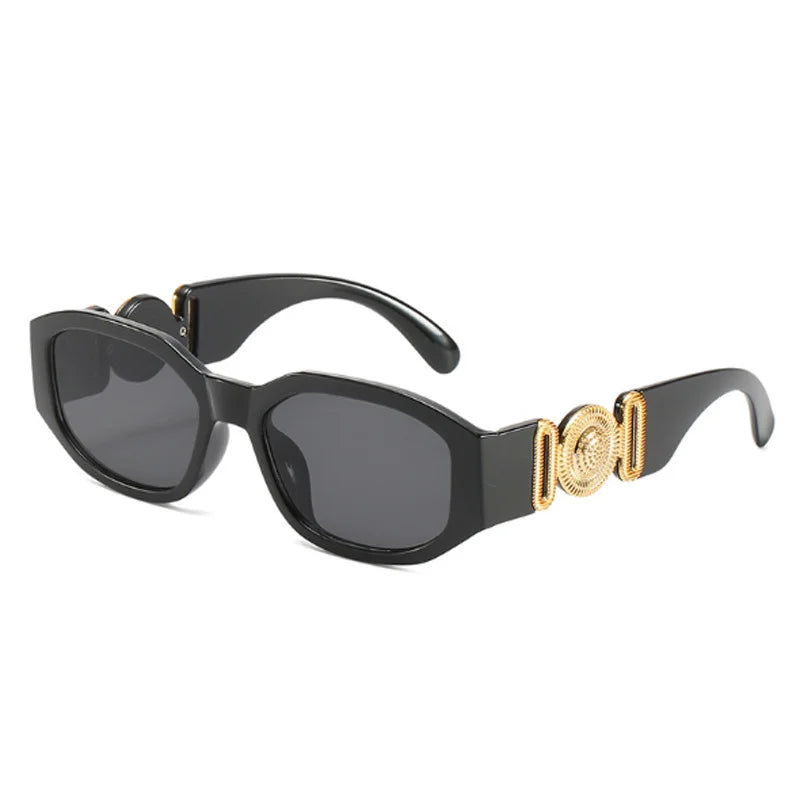 Vintage Polygon Sunglasses, Woman Fashion Brand, Small Frame Sun Glasses, Female Personality Candy Colors Retro Designer Shades