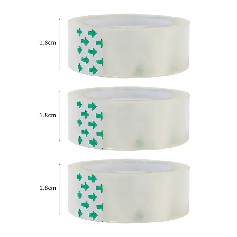 10/5/1 Rolls, Premium Transparent Tape, 0.8cm 1.2cm 1.8cm, Multifuntion High-viscosity Adhesive Tape for Gift Wrapping Packing