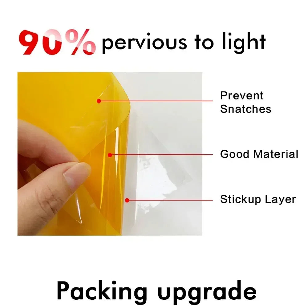 Gloss Transparent Light Black Smoke PVC Film Tint, 30 X60cm, Headlight Taillight Wrap Cover Film, Foil Sticker Cover, Car Styling