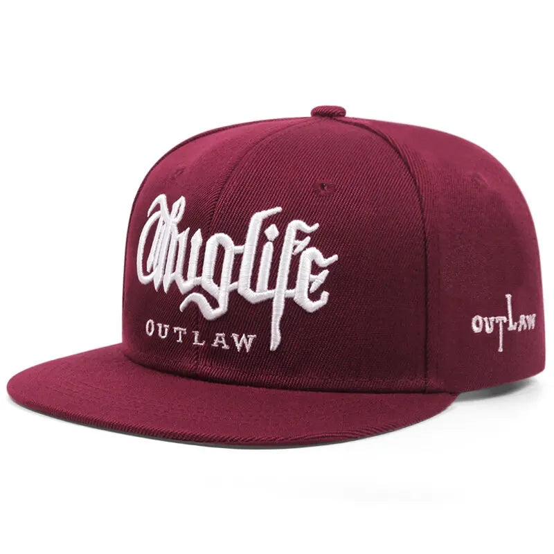 1 Pcs, Fashion Fastball CAP, Thuglife Embroidery Hiphop Baseball Cap, Snapback Hat, Adult Outdoor Casual Sun, Casual Bone Adjustable