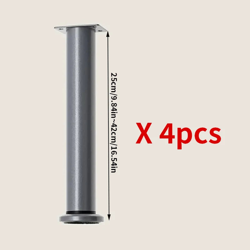 4pcs adjustable height furniture legs, table legs, used for cabinets, sofas, bed frames, tables, furniture support legs