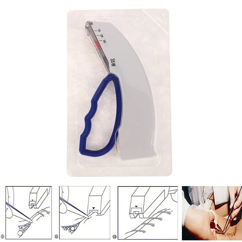 Medical Surgery Disposable Stainless Steel Skin Stapler, NailPuller Skin Stitching Machine, Sterile Blank Package Outdoor Survival