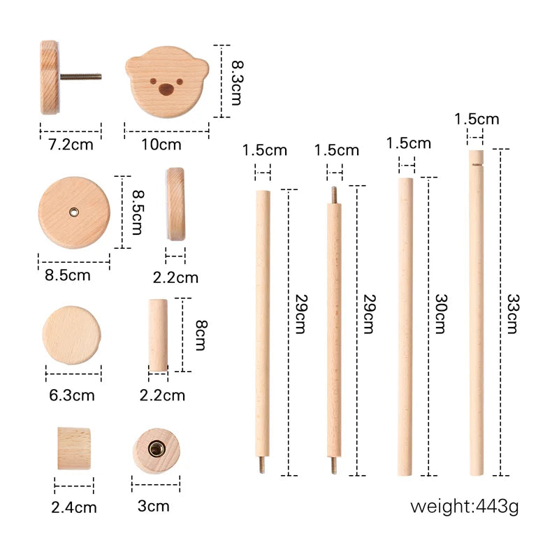 Newborn Baby Rattles Toys, 0-12 Months Soft Felt Whale Bed Bell Infant Mobile Crib Hanging Musical Carousel Toy, Boys Girls Gift