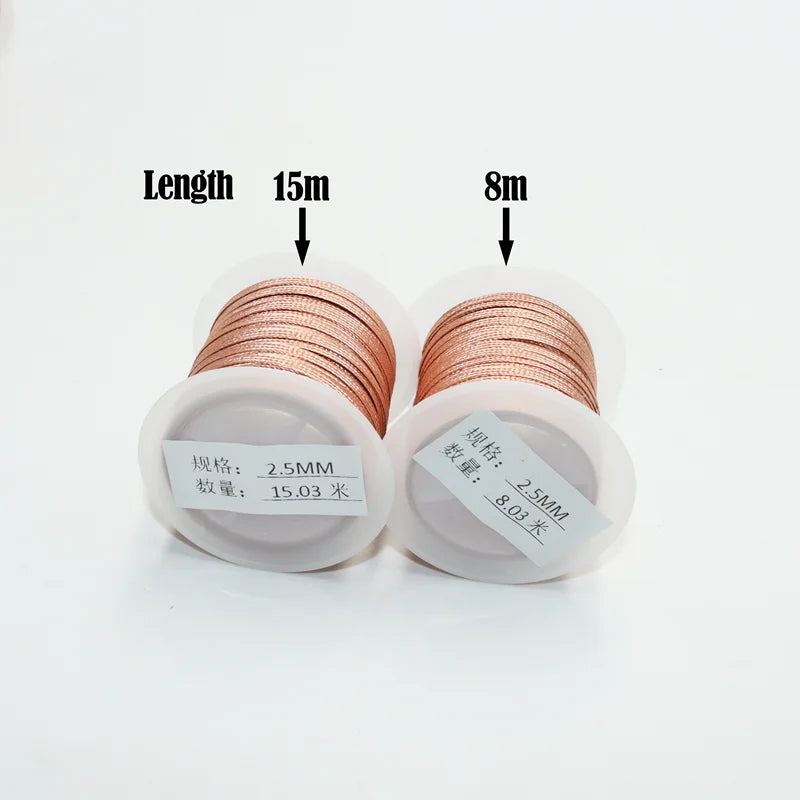 Length 15/8M Strong Solder Wick, Desoldering Copper Wire Mesh Braid Width 2/2.5/3.0mm, PCB BGA  Remover Tin Welding Soldering Tool