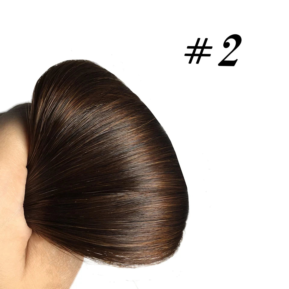 Clip In Hair Extensions, Human Hair Brazilian Straight Clip In Natural Black Color, Clip-In Remy Hair 20 22 24 26 Inch 4# Women