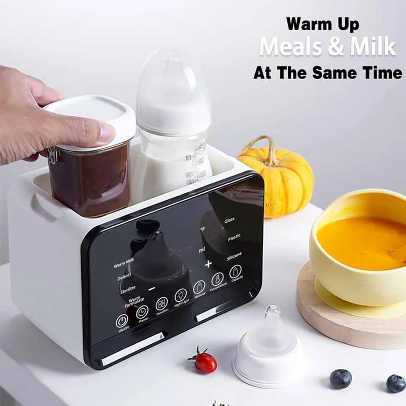 Baby Bottle Warmer Sterilizer, Multifunction Fast Milk Bottle Warmers with Timer Accurate Temperature Control, Newborn Accessories