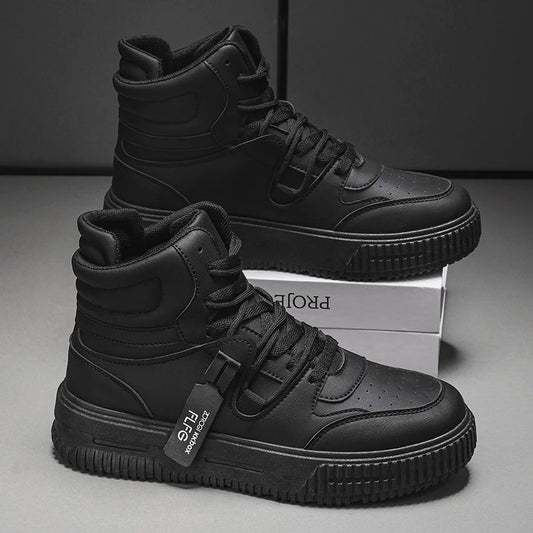 New Fashion Men's Sneakers Soft Comfortable Non Slip Wear Resistant Sole Daily Casual Men Shoes Preppy Winter Skate Ankle Boots