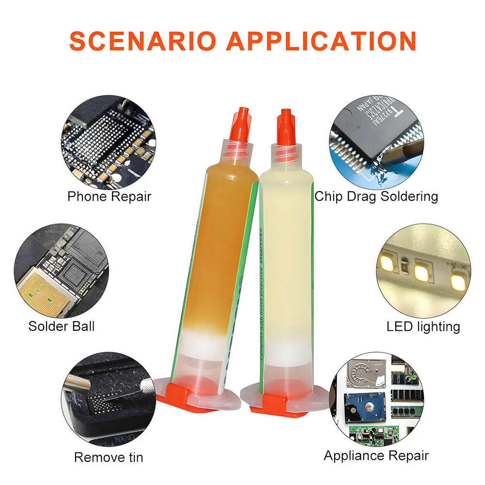 Original NC-559-ASM 10cc, No Clean Flux for Soldering, SMD BGA Reballing Soldering Flux