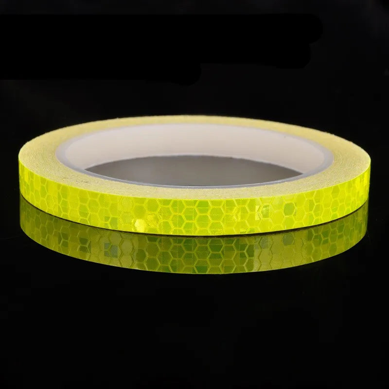 Safety Warning Stickers for Night Riding-Walking-Car-Helmet, Waterproof High Visibility Reflector Tape, Reflective Stickers, 1cmx8m