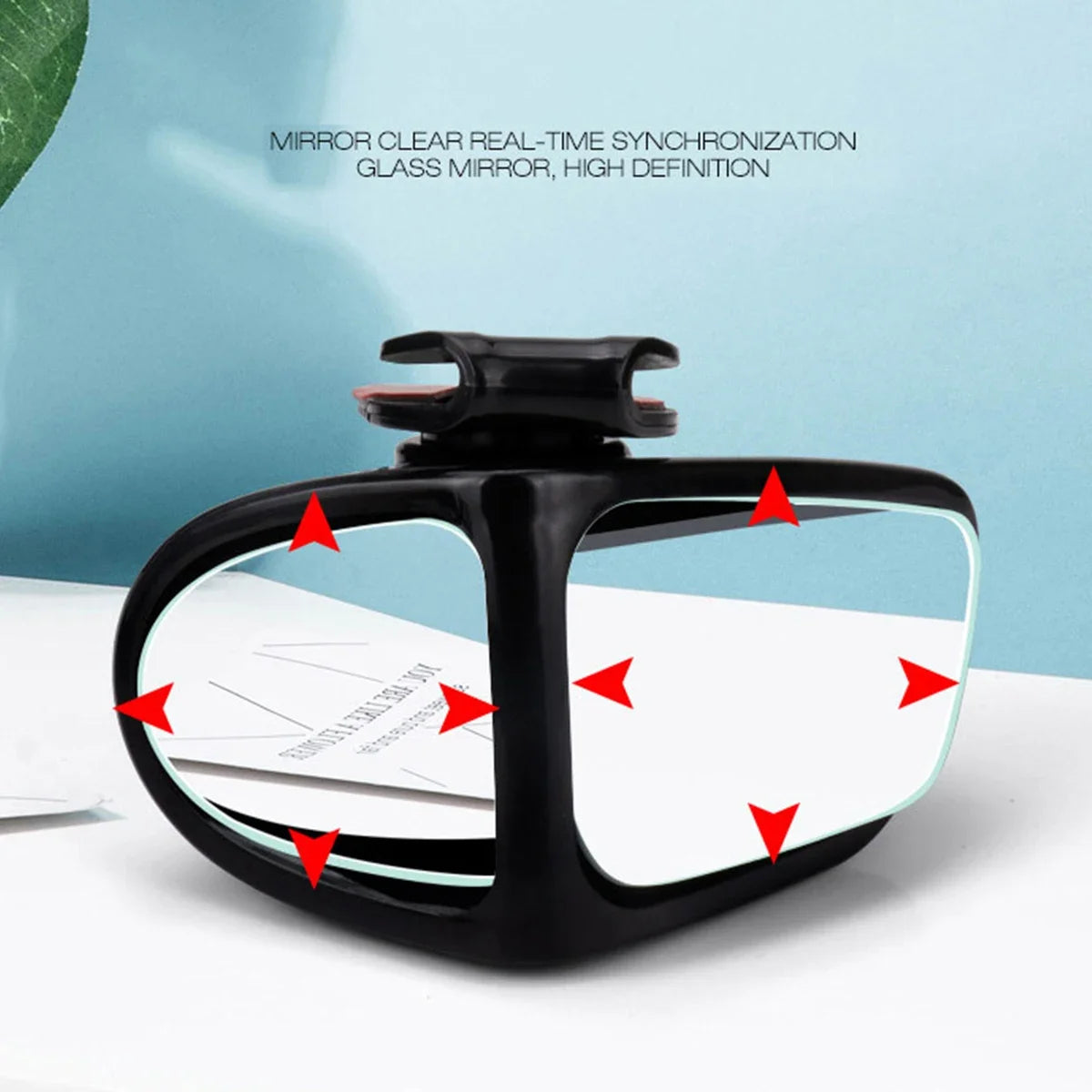 2Pcs, Car Rearview Mirrors, 360° Blind Spot Mirror, Adjustable Rotatable Convex Wide-angle Clear Rearview Safety Mirror Accessories