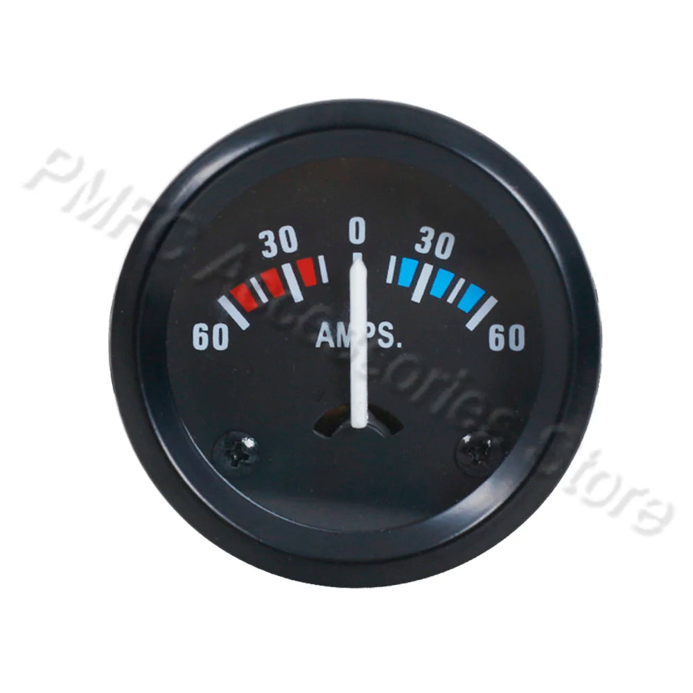 Vehicle Meter 12V Automobile Car Gauge 2" 52mm Water Temp Oil Temp Oil Press Fuel Volts Oil press kg Ammeter Gauge Black Shell
