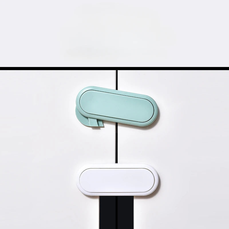 3/5/10Pcs, Children's Drawer Safety Latch, Cabinet Door Protection, Baby Anti Pinch Hand Invisible Lock, Opposite Door Wardrobe Lock