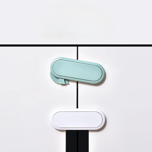 3/5/10Pcs Children's Drawer Safety Latch Cabinet Door Protection Baby Anti Pinch Hand Invisible Lock Opposite Door Wardrobe Lock