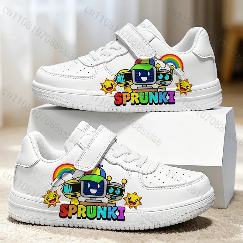 Sprunkis Cartoon Pattern Girls Boys Teenager Student Kids Lightweight Wear-resistant Easy-to-Wear Lovely Casual Sports Shoes