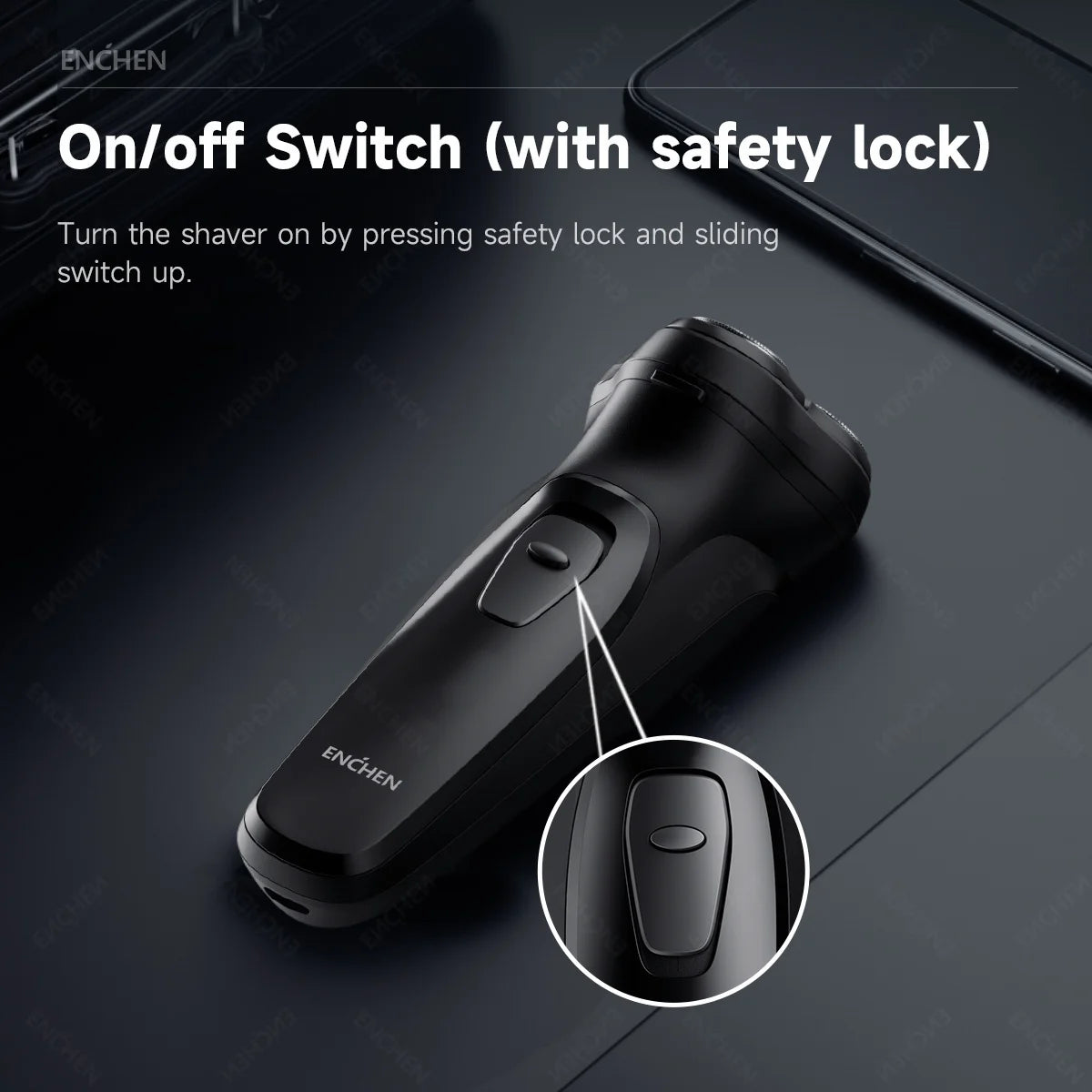 Blackstone Electrical Rotary Shaver for Men, 3D Floating Blade Washable Type-C USB Rechargeable Shaving Beard Machine, ENCHEN