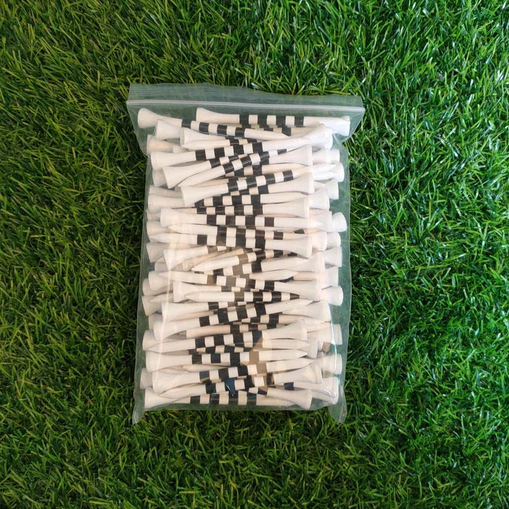 100pcs/bag professional bamboo golf Tee, the strength is 5 times that of ordinary Tee, more durable and more stable