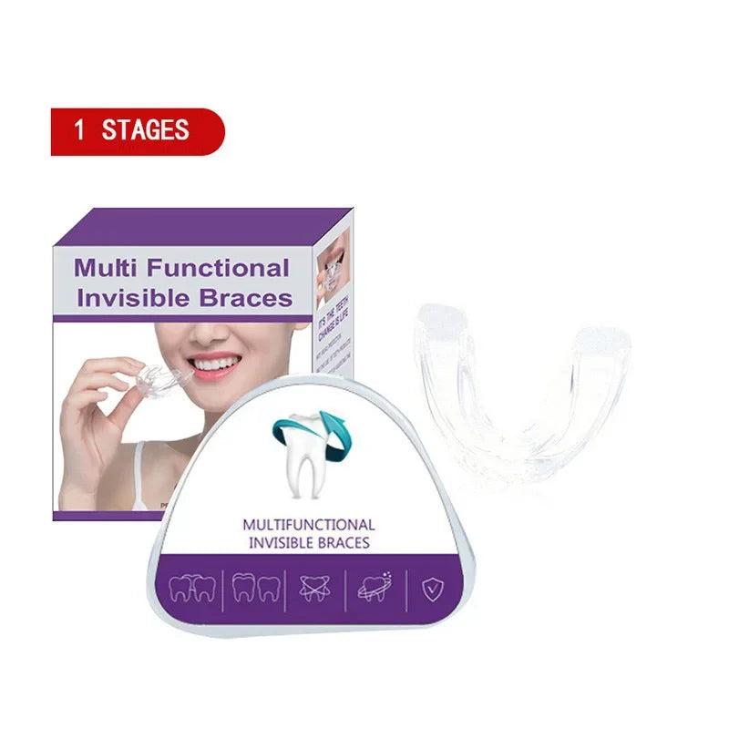 Dental Accessories, 3 Stages Dental Braces, Teeth Trainer, Alignment Mouthpiece, Tooth Orthodontic Brace Straightener For Adults