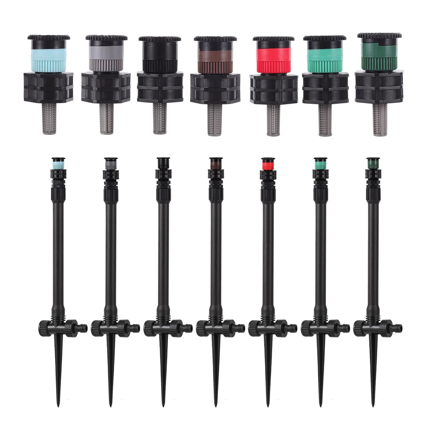 1Pc, Pop-up Sprinklers Replacement, Scattering Nozzles, 0~360 Degree Adjustable Garden Park Or Farm Grass Lawn Or Crops Irrigation Tool