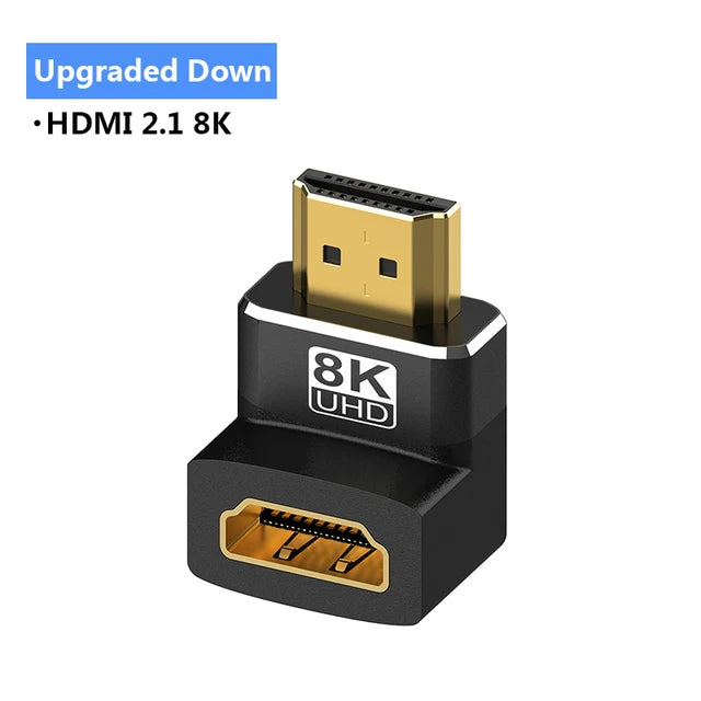 HDMI-Compatible Adapter, Mini/Micro HDMI To HDMI Adapter, 8K 60Hz 4K 120Hz/144Hz Male To Female Converter For HDTV Laptop PS5
