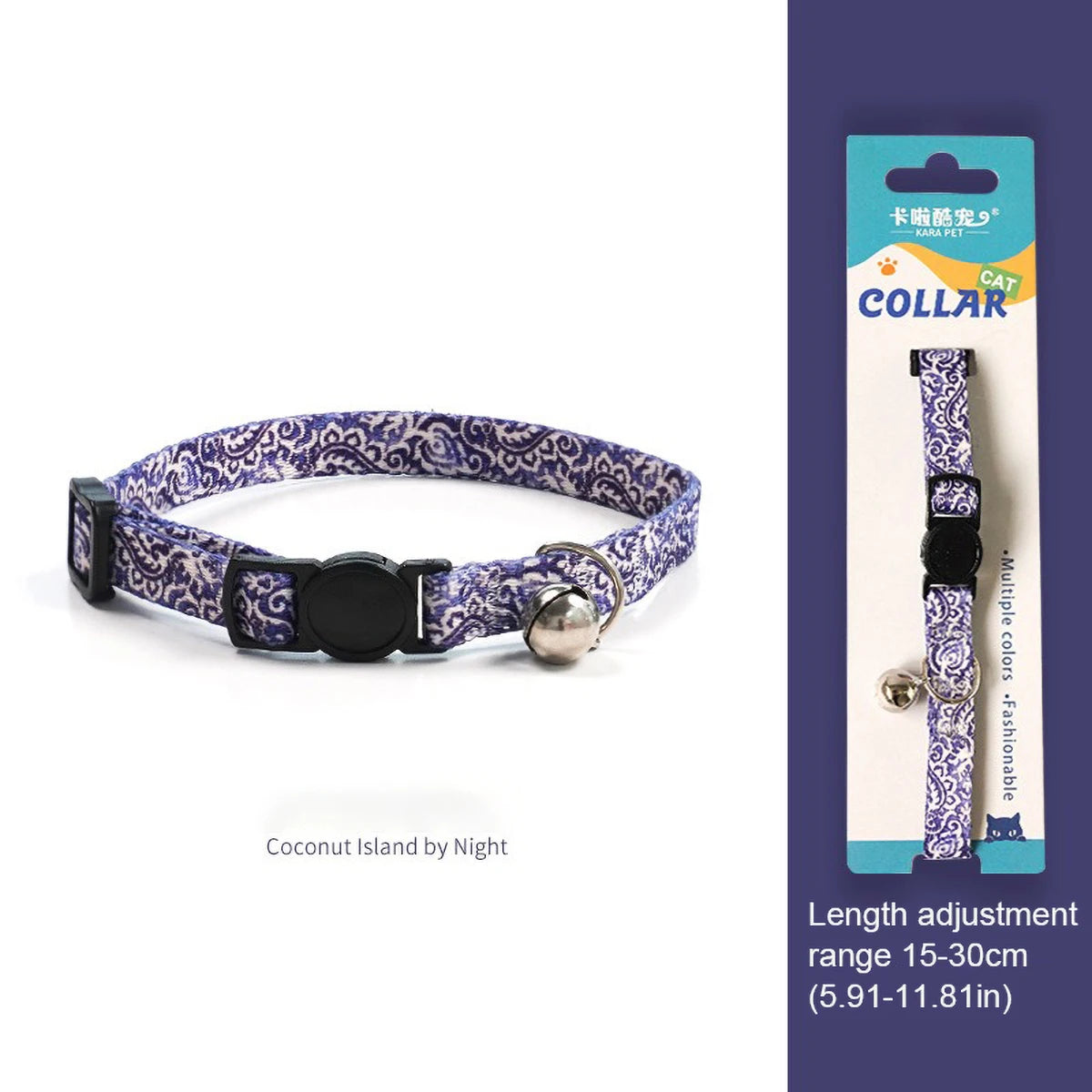 Cute Cat Weaving Necklace with Small Bell Design, Anti-Suffocation Cat Collar Adjustable 15-30cm Comfortable Soft nylon material