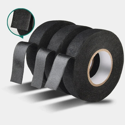 10/15M Meter Heat-resistant Flame Retardant Tape Coroplast Adhesive Cloth Tape for Car Cable Harness Wiring Loom Protection