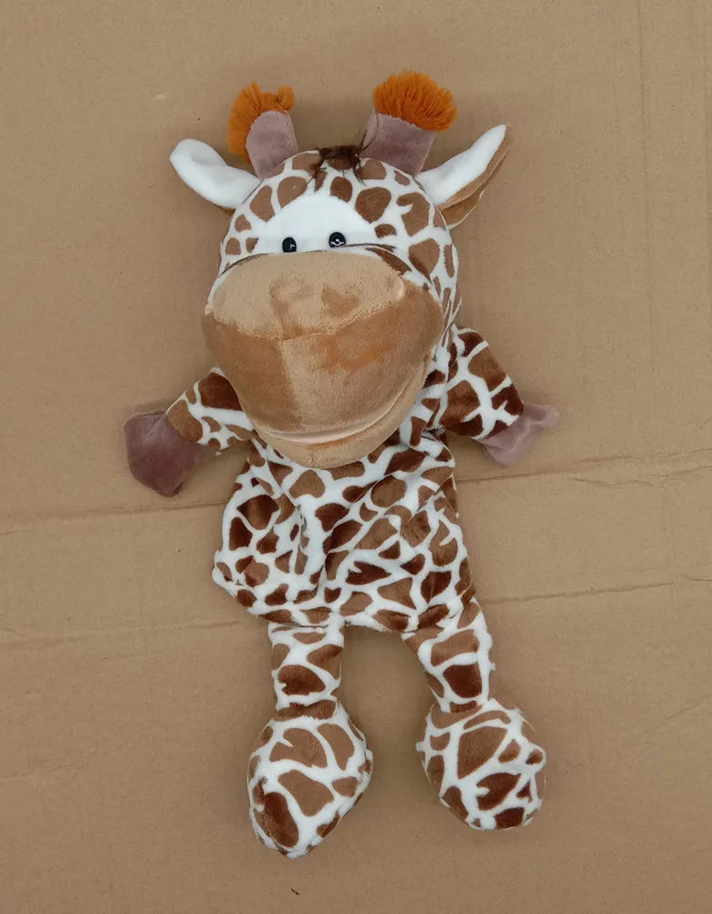 Cartoon Animal Hand Puppet Parent-child Game Doll, 35cm, Stuffed Gaming Doll, Lion Elephant Pig Appease Toys, Birthday Gifts For Children