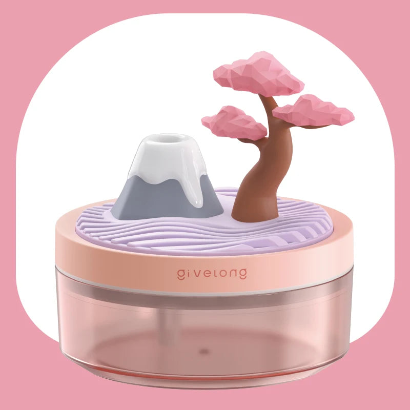 Landscape Air Humidifier, Small Spray Hydration Household Silent Bedroom Desktop Car USB Aromatherapy Humidifiers, Diffuser