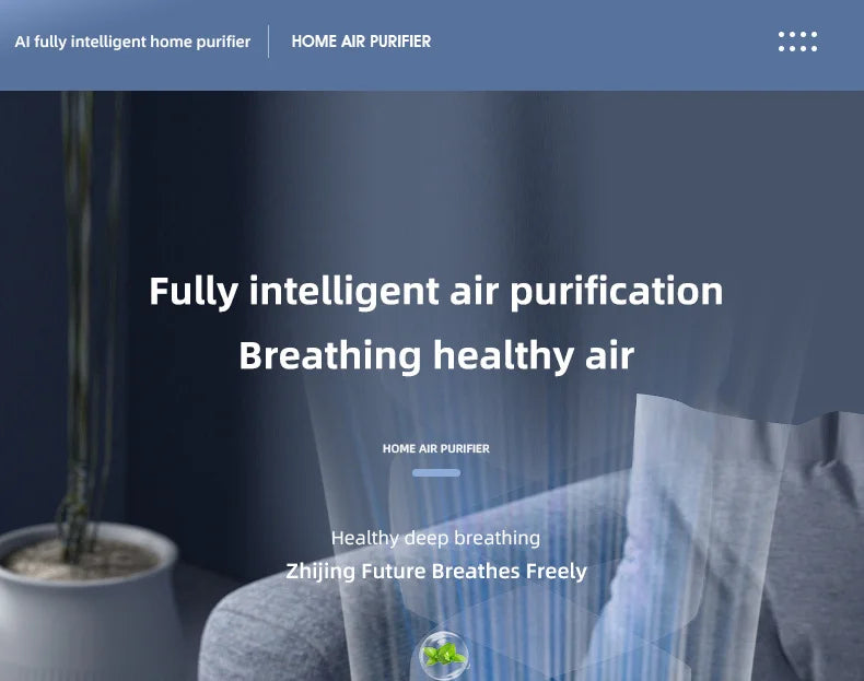 Mini Desktop Air Purifier, HEPA Filter With Negative Ion Technology Eliminates Formaldehyde Odors Smoke And Dust Particles, Xiaomi