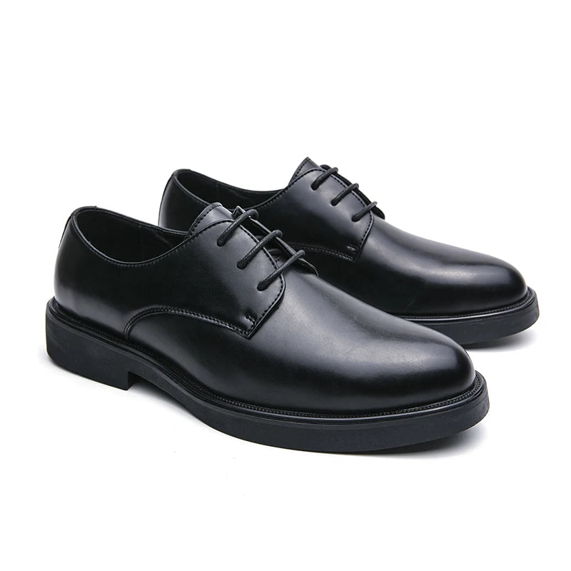 Spring Autumn Soft Sole Comfortable Casual Shoes, Men's Outdoor Hiking Travel Shoes, High End High Quality Men's Suit Dress Shoes