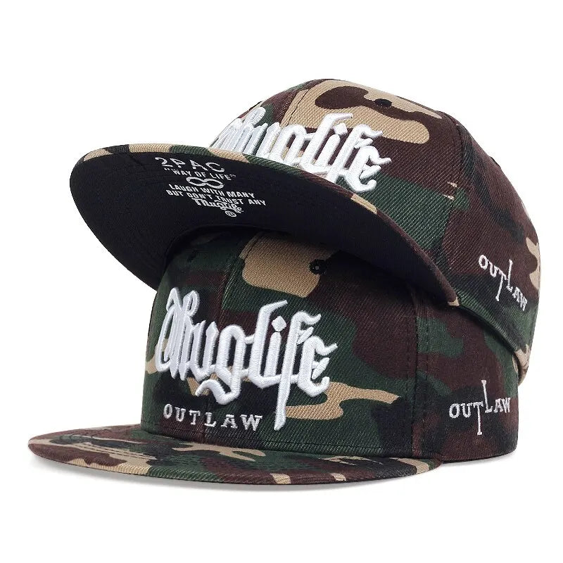 1 Pcs, Fashion Fastball CAP, Thuglife Embroidery Hiphop Baseball Cap, Snapback Hat, Adult Outdoor Casual Sun, Casual Bone Adjustable