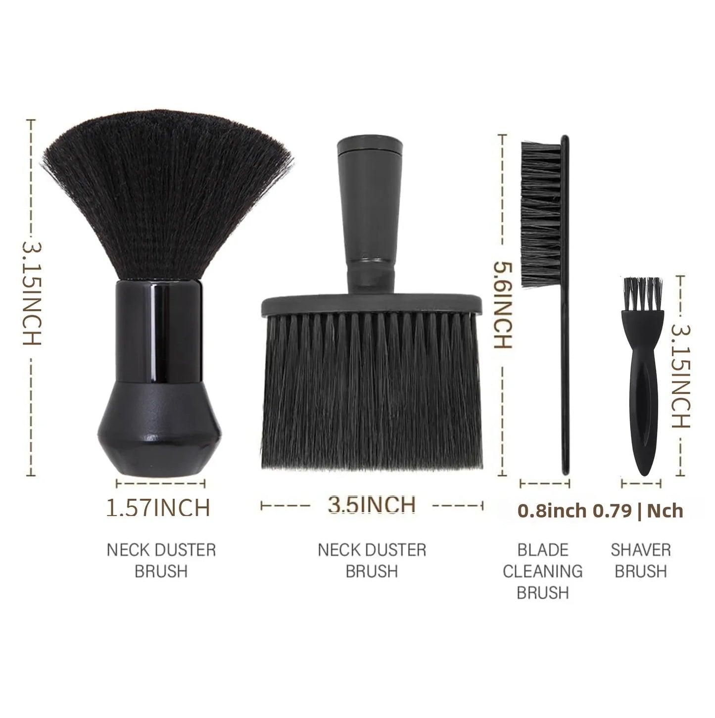 11Pcs/15Pcs, Salon Barber Cloak Set, Barber Stylist Cloak with Adjustable Buckle, Neck Dust Removal Brush and Comb, Barber Shop Tool