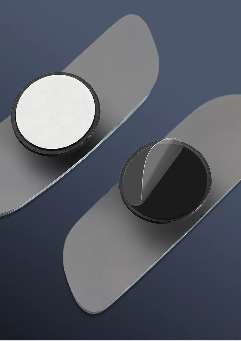 360 Degree Adjustable Angle HD Glass Blind Spot Mirror, Car Rearview Mirror, Frameless Wide-angle Rearview Auxiliary Mirror