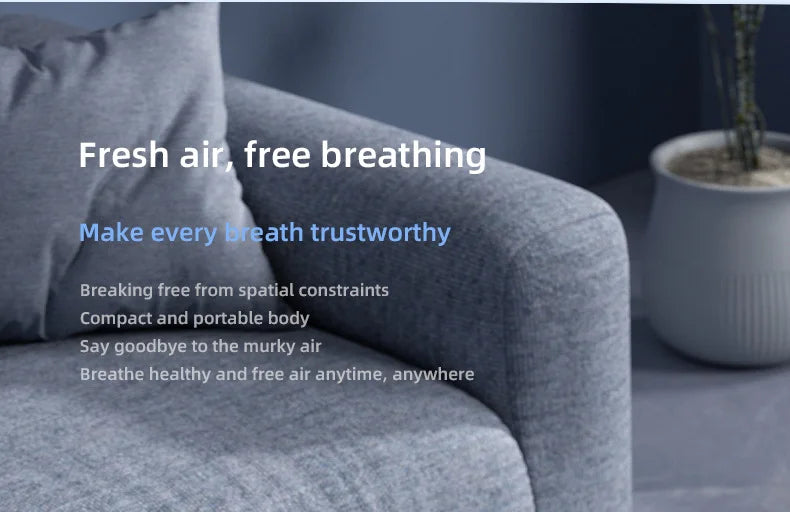 Mini Desktop Air Purifier, HEPA Filter With Negative Ion Technology Eliminates Formaldehyde Odors Smoke And Dust Particles, Xiaomi
