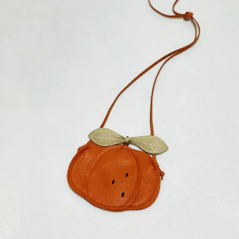 New Girls Messenger Bag, Kids Cute Pumpkin Fruit Pattern Children's Bag, Children Cute Single Shoulder Crossbody Bag