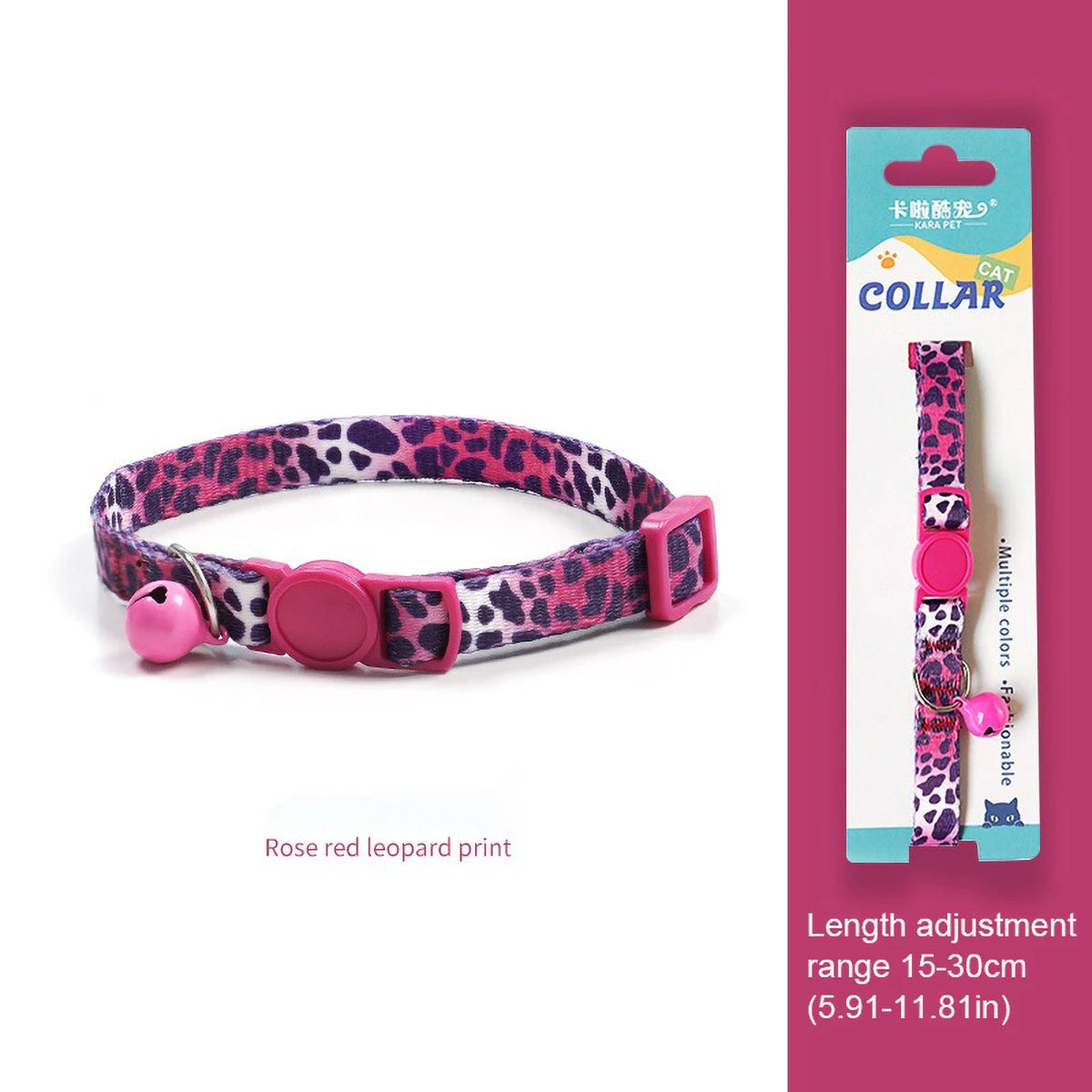 Cute Cat Weaving Necklace with Small Bell Design, Anti-Suffocation Cat Collar Adjustable 15-30cm Comfortable Soft nylon material